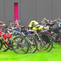 Zlot cyklistów w Łące